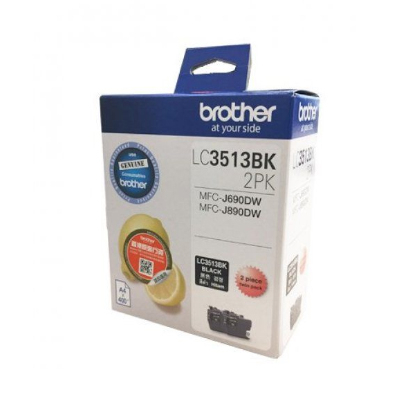 BROTHER LC-3513BK 2PK BLACK INK(101028115)
