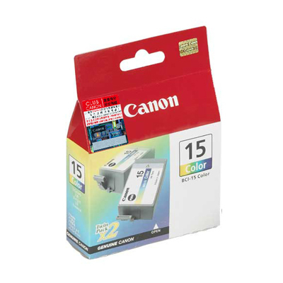 CANON BCI-15CL COLOR INK CARTRIDGE (TWIN PACK) FOR I70(101031029)