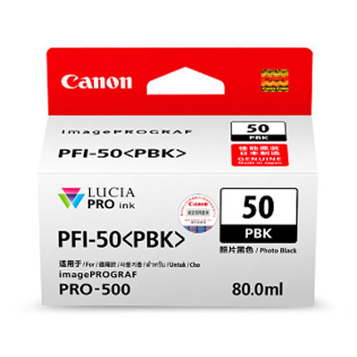 CANON PFI-50 PBK INK TANK (80ML) FOR iPF PRO-500(101031325)