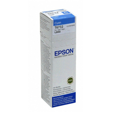 EPSON C13T673200 CYAN INK FOR L800(101052500)
