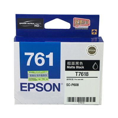 EPSON C13T761880 MATTE BLACK FILL VOLUME INK CARTRIDGE FOR P608(101052533)