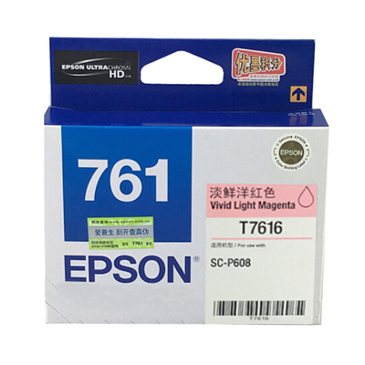 EPSON C13T761680 VIVID LIGHT MAGENTA FILL VOLUME INK CARTRIDGE FOR P608(101052531)