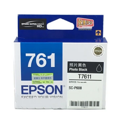 EPSON C13T761180 PHOTO BLACK FILL VOLUME INK CARTRIDGE FOR P608(101052526)