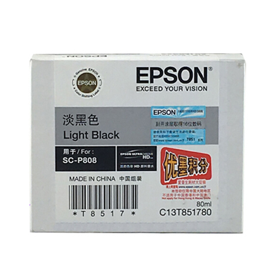EPSON C13T851780 LIGHT BLACK FILL VOLUME INK CARTRIDGE(101052545)