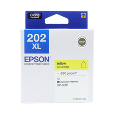 EPSON C13T02H483 YELLOW INK CARTRIDGE FOR XP-6001(101052642)