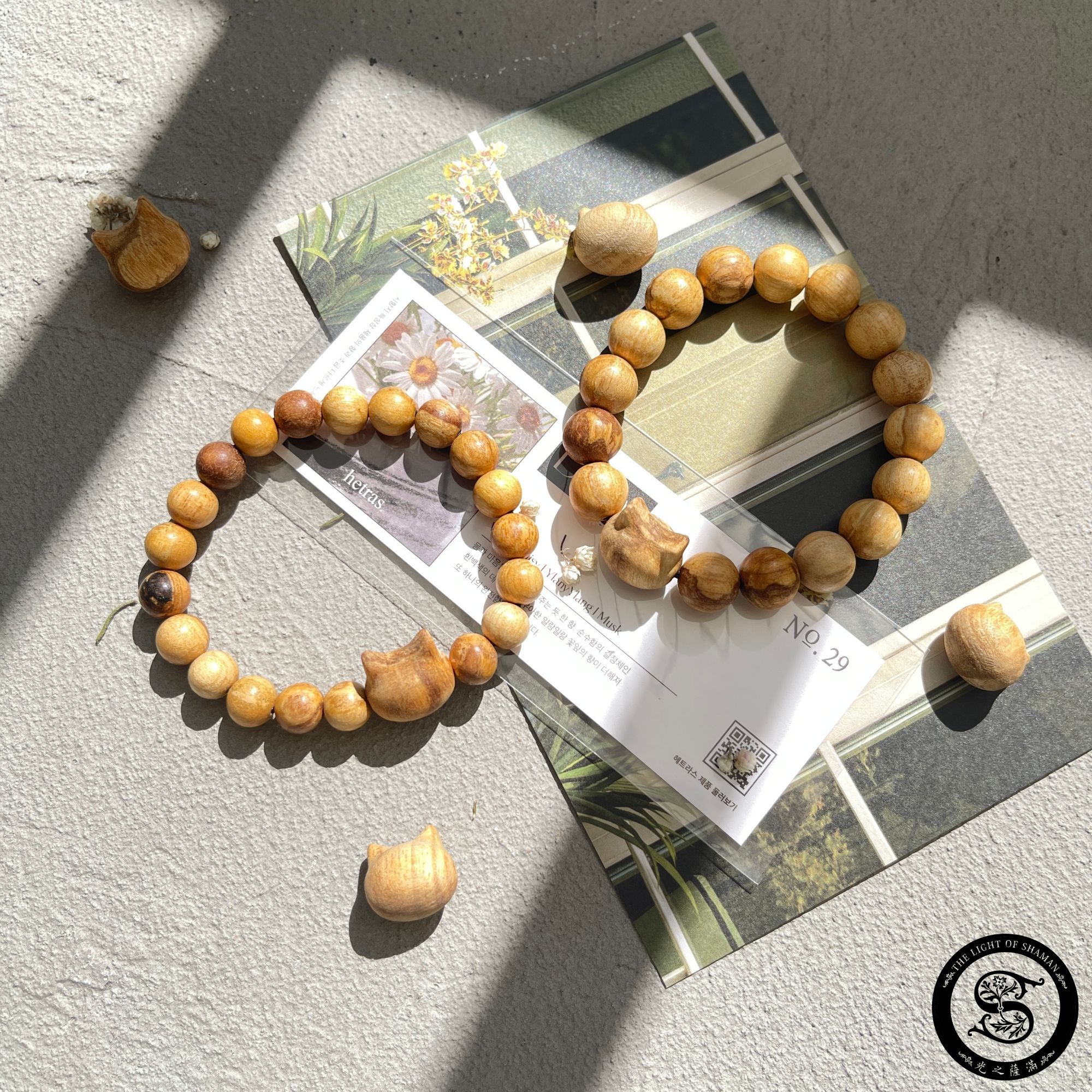 聖誕貓咪開運手珠｜Christmas Cat Fortune Bracelet   聖木貓咪手珠8mm.10mm- 光之薩滿