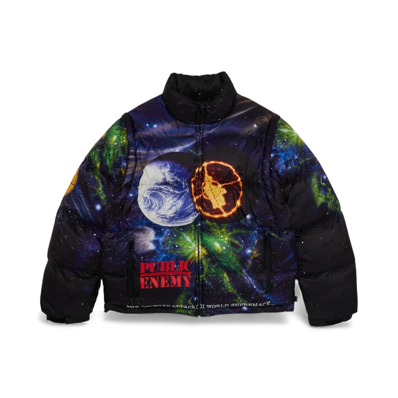 Supreme UNDERCOVER/Public Enemy PUFFER JACKET FULL SIZE