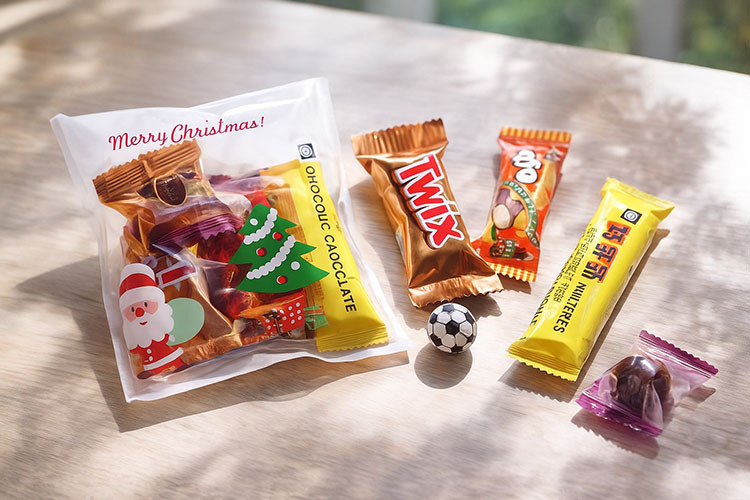 五入巧克力聖誕節糖果包Christmas-chocolate-bag聚會教會派對露營活動專用聖誕節糖果