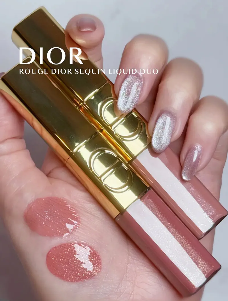 預 訂 貨 品 (預計兩天到貨)丨Dior 雙頭唇釉 傲姿持色雙效閃亮唇釉 2025 聖誕限定版 3mL + 2.5 mL