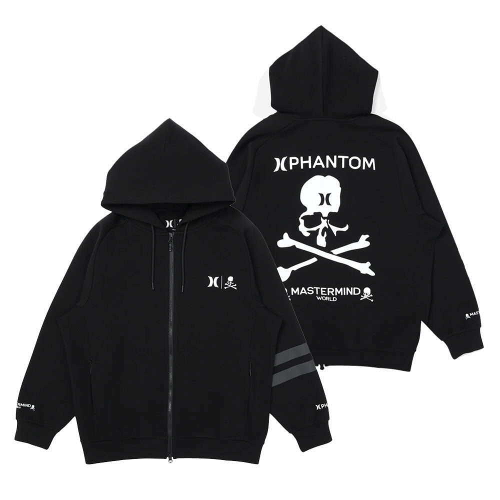 2025AW MASTERMIND WORLD JAPAN MMJ x HURLEY SWEAT FULL ZIP HOODIE 聯名 骷髏 連帽 外套 長袖 現貨