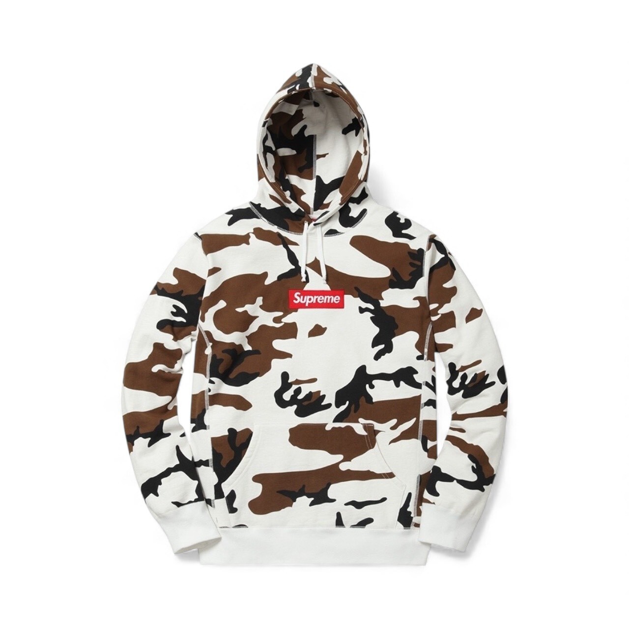 SUPREME 16FW BOX LOGO HOODED SWEATSHIRT CAMO SIZE M