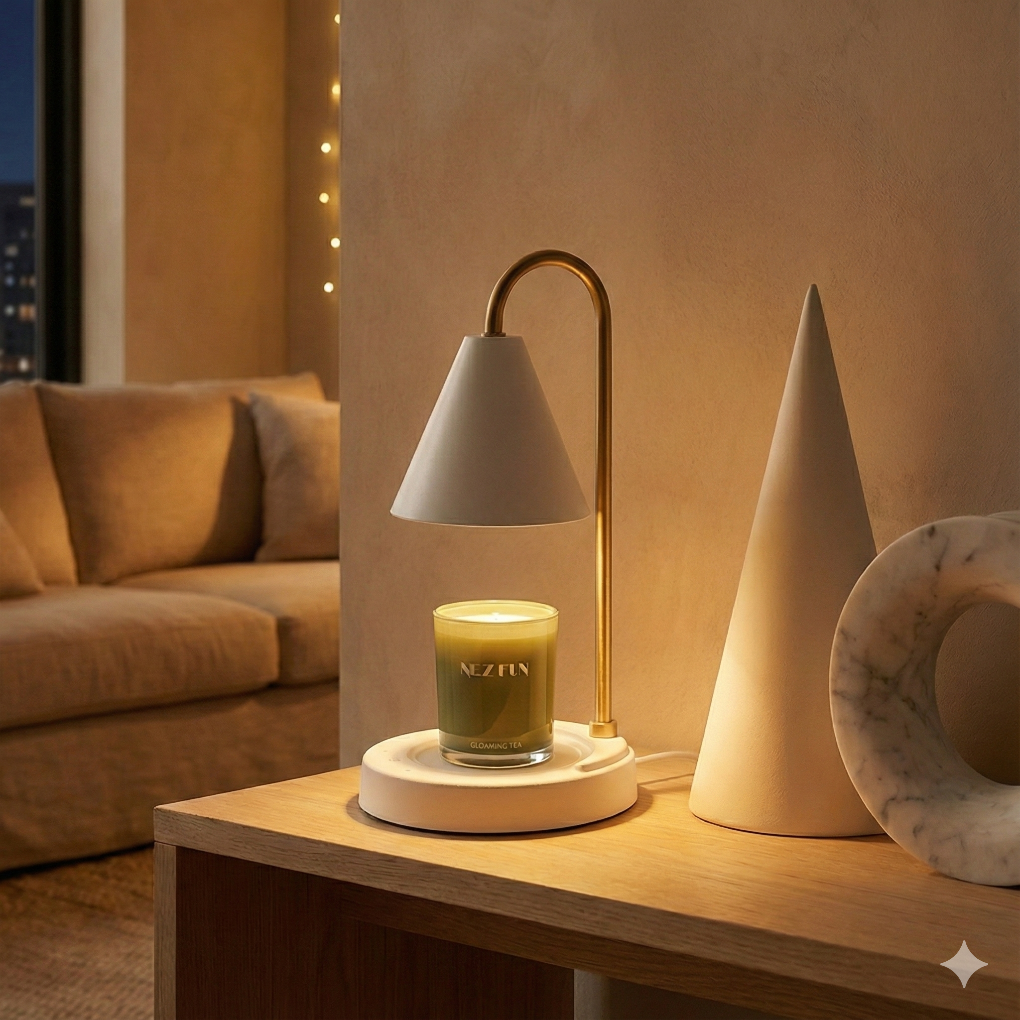 The Cone 融蠟燈｜冰晶白