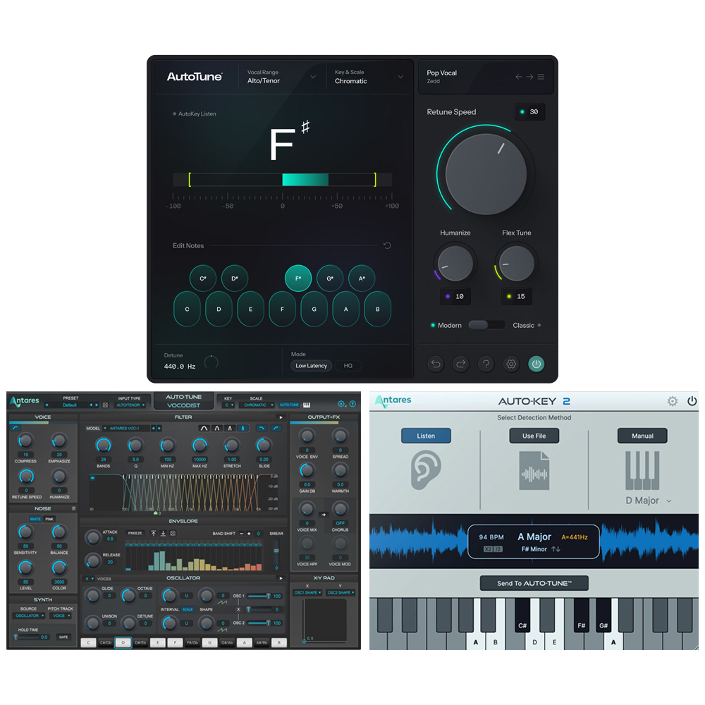Antares AutoTune 2026 + AutoKey 2 + Vocodist 專業人聲與聲碼器超值套組 (永久授權)