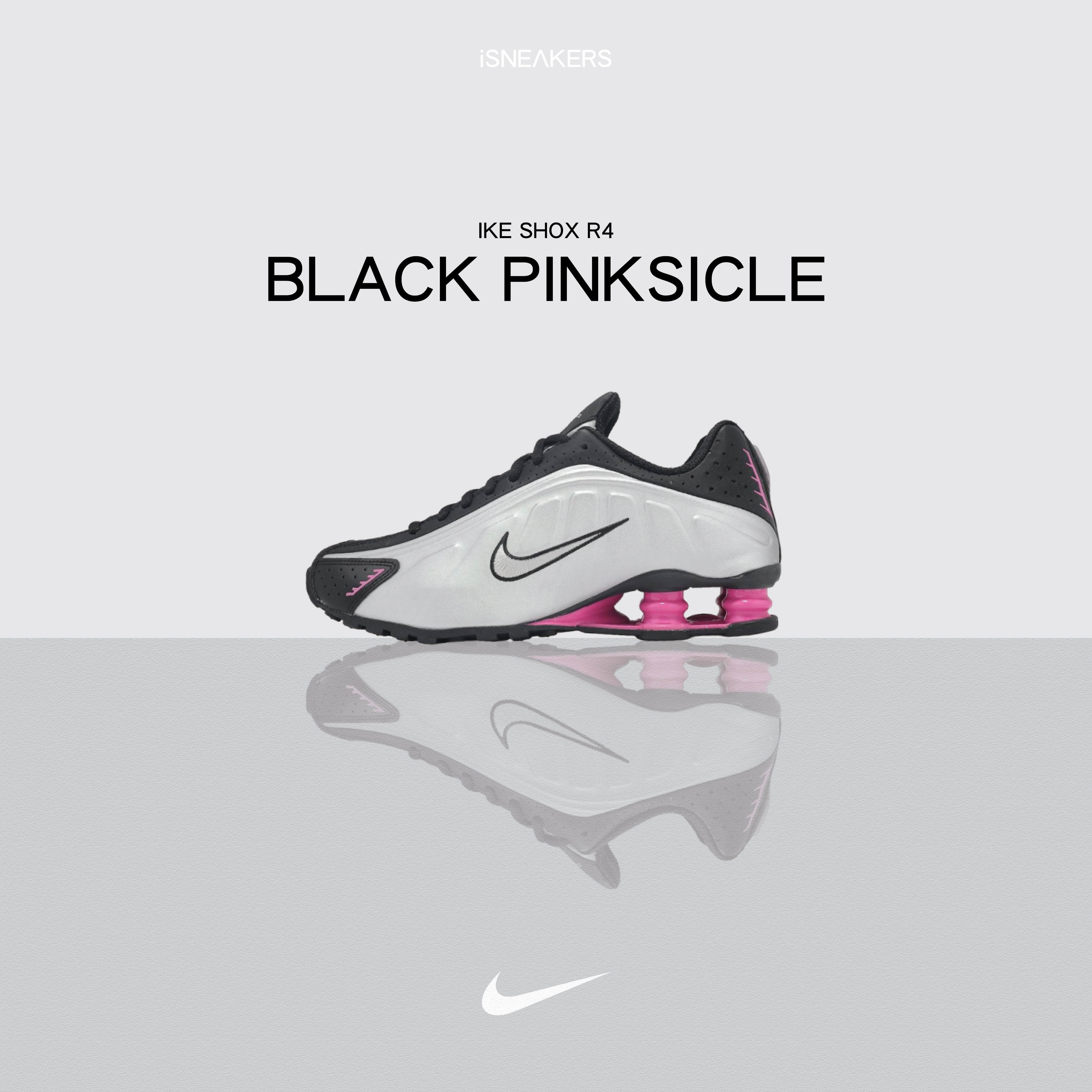 iSNEAKERS｜Nike Shox R4 "Black Pinksicle" 黑粉 AR3565-012