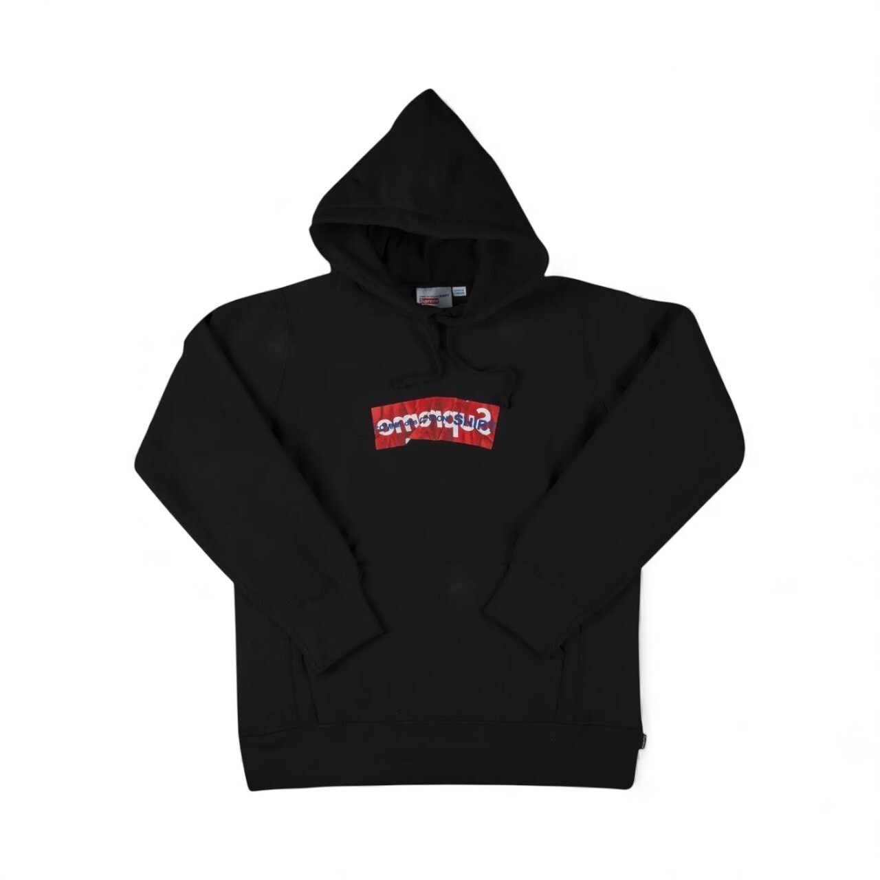 Supreme 17SS CDG Comme Des Garcons SHIRT Box Logo Hooded Sweatshirt BLACK SIZE XL