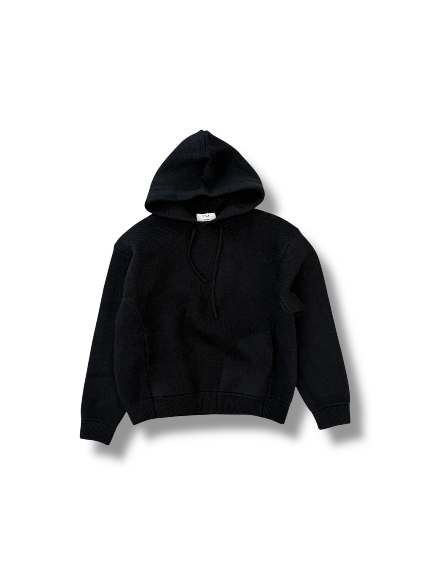 Symphony 帽T-30%綿羊毛針織全素  短版-兩個顏色