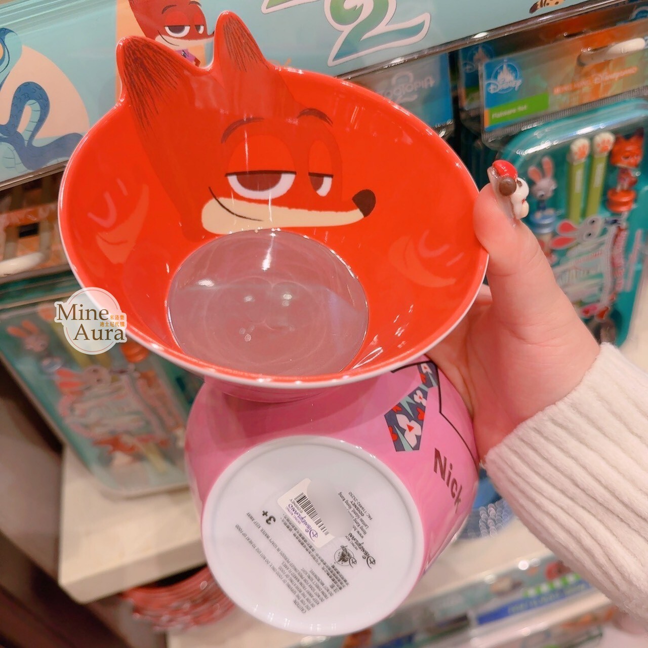 胡尼克 Nick 狐狸 兒童 餐具 造型碗/叉子/湯匙 動物方城市 Zootopia -香港迪士尼樂園