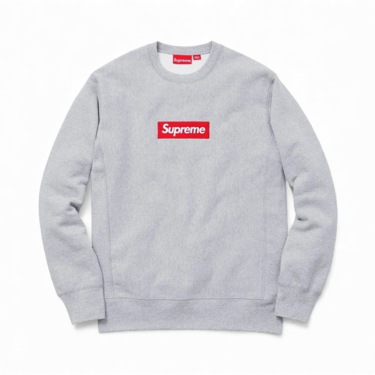 SUPREME 15FW BOX LOGO CREWNECK GREY FULL SIZE