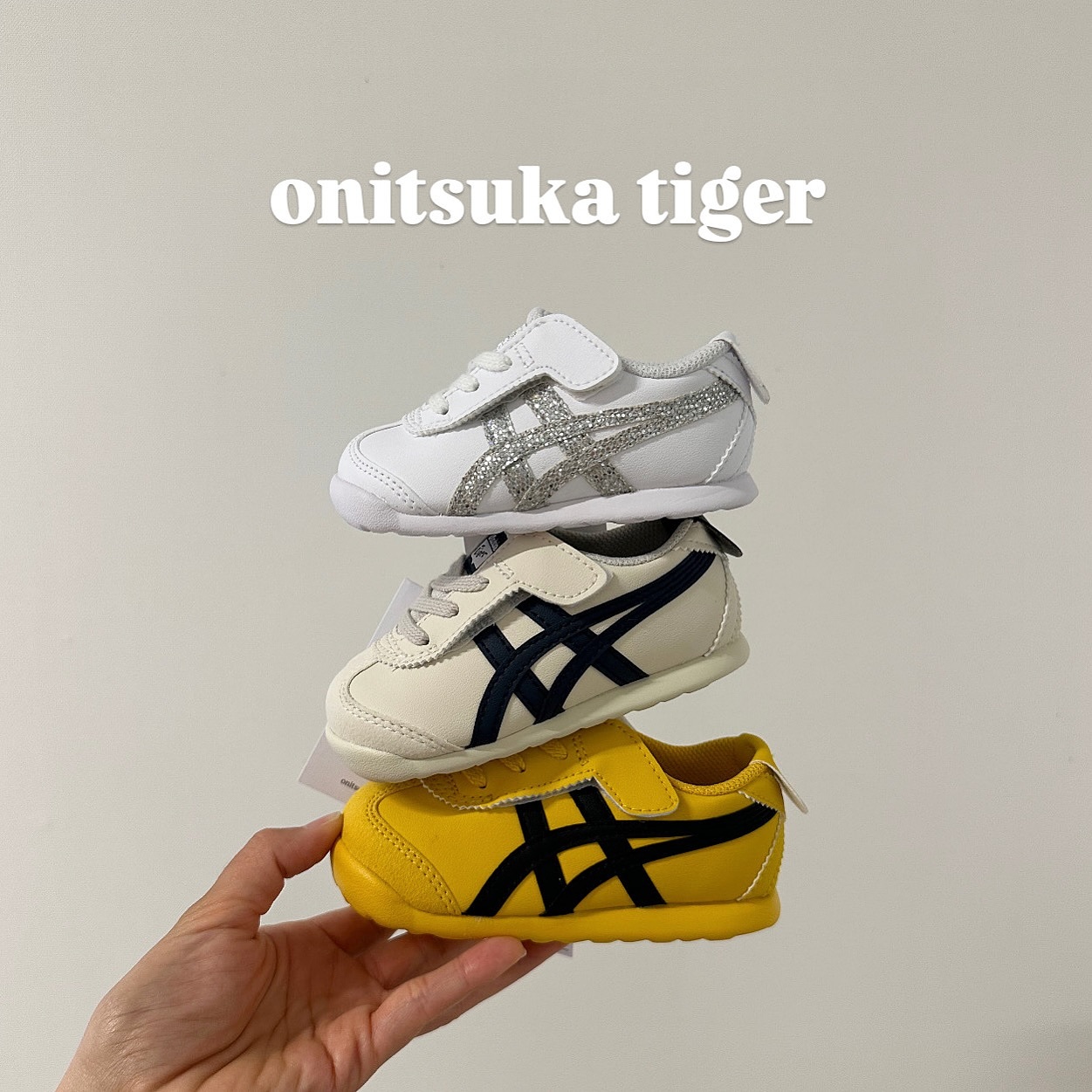 Onitsuka Tiger Mexico 66 Kids 奶油深藍 魔鬼氈 鬼冢虎 小童 中童 童鞋 1184A074-200