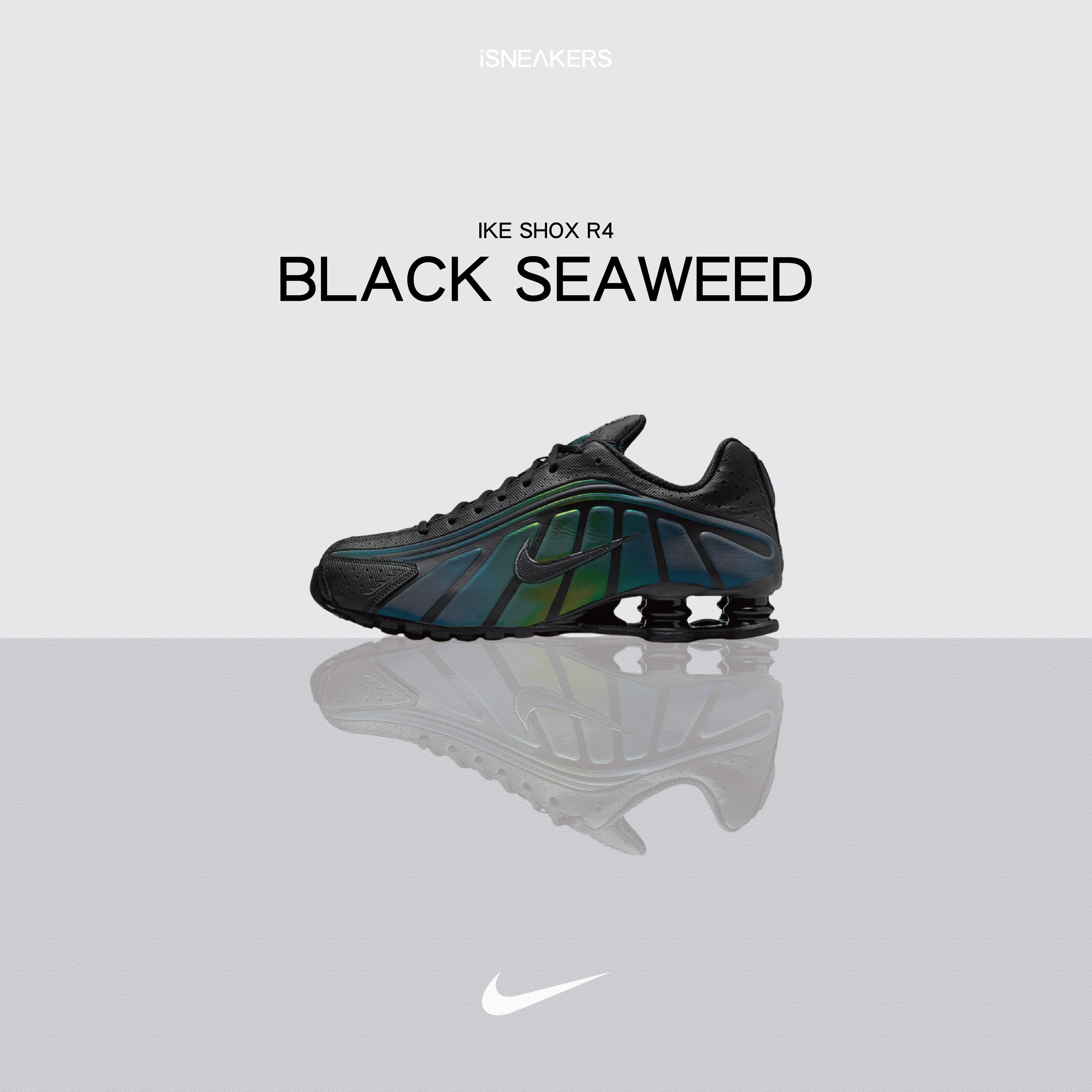 iSNEAKERS｜Nike Shox R4 SE "Black Seaweed" 黑魂 IM6596-001