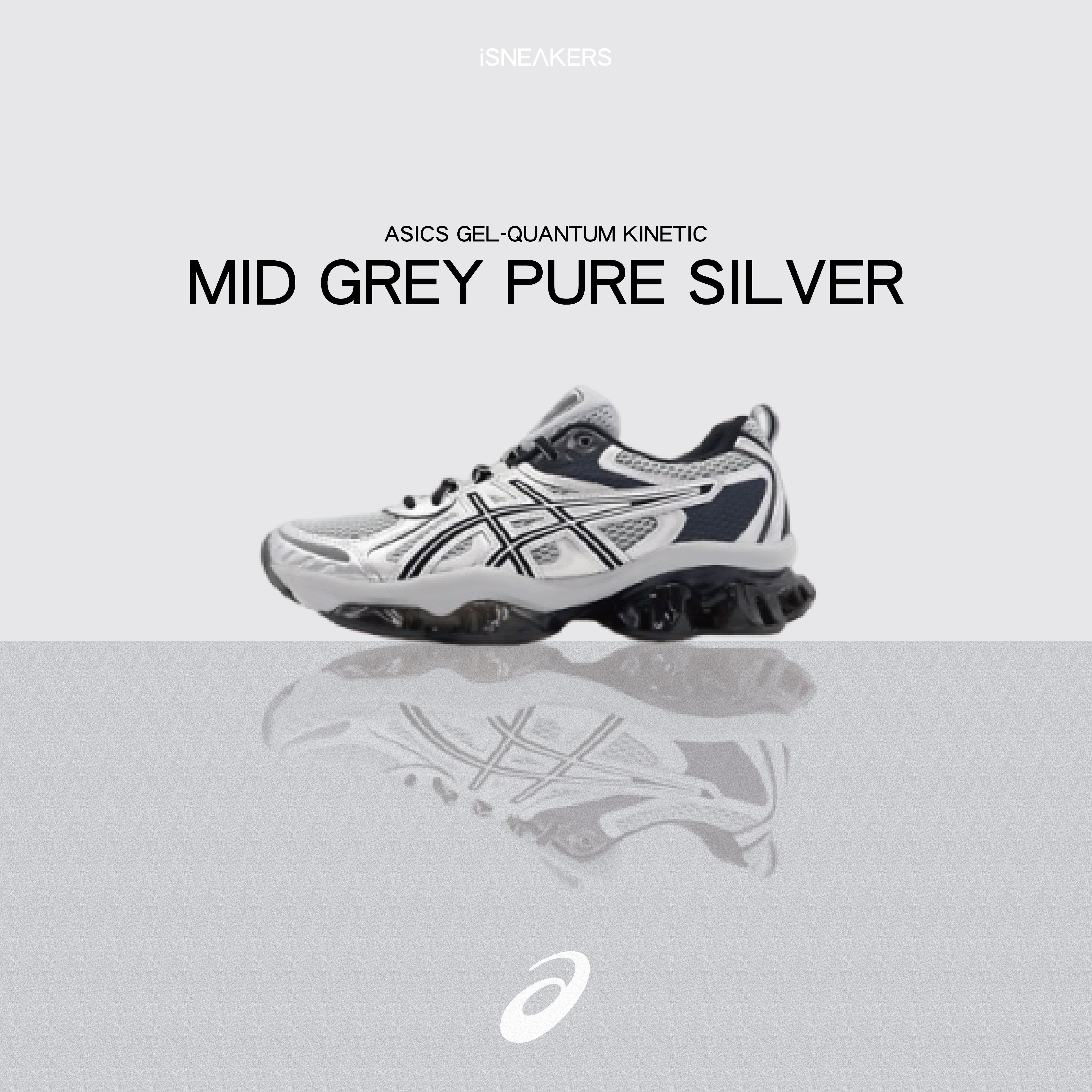iSNEAKERS｜Asics GEL-Quantum Kinetic "Mid Grey Pure Silver" 黑銀 1203A270-022