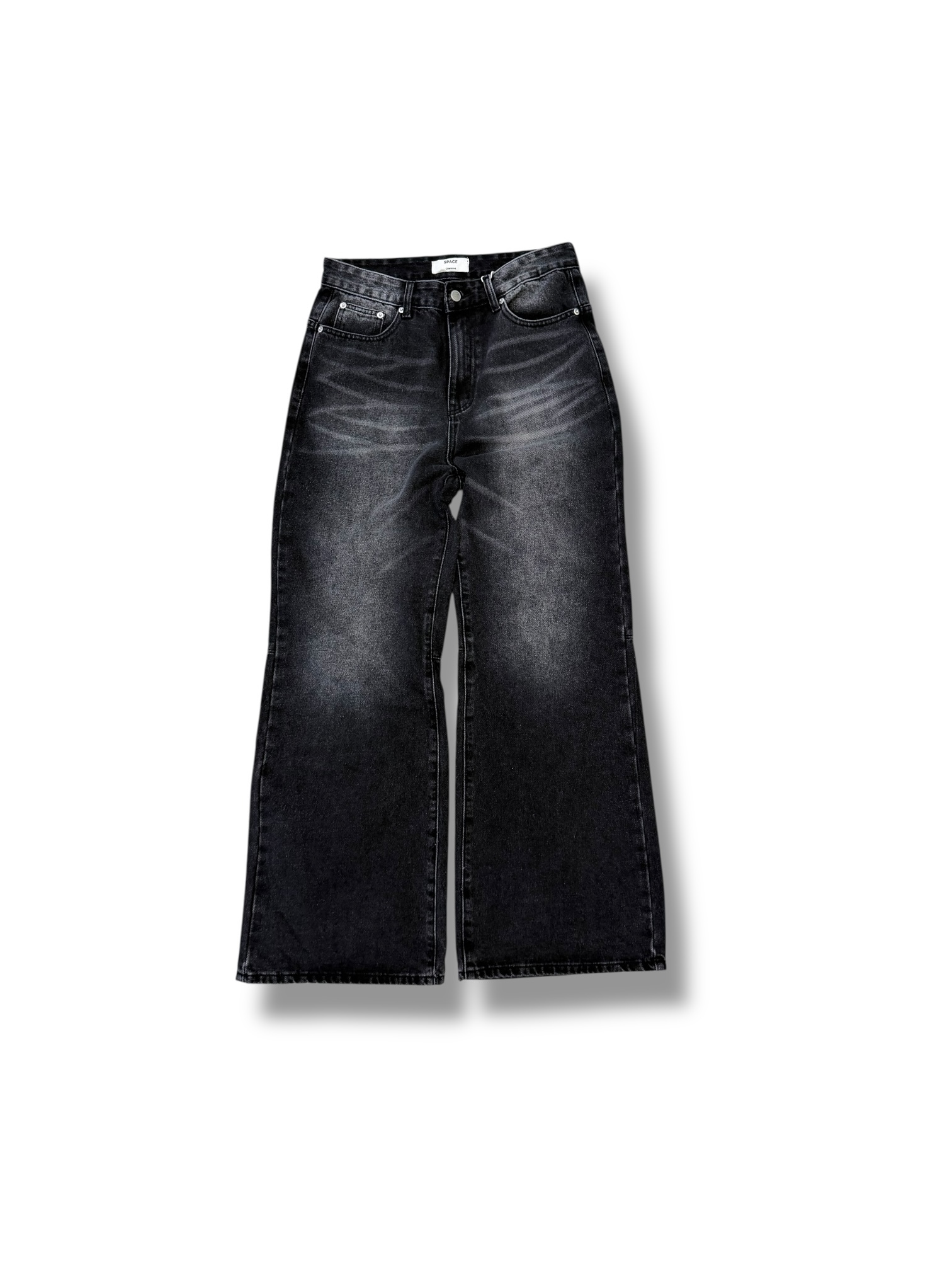 Symphony 褲子-貓鬚刷紋-喇叭褲