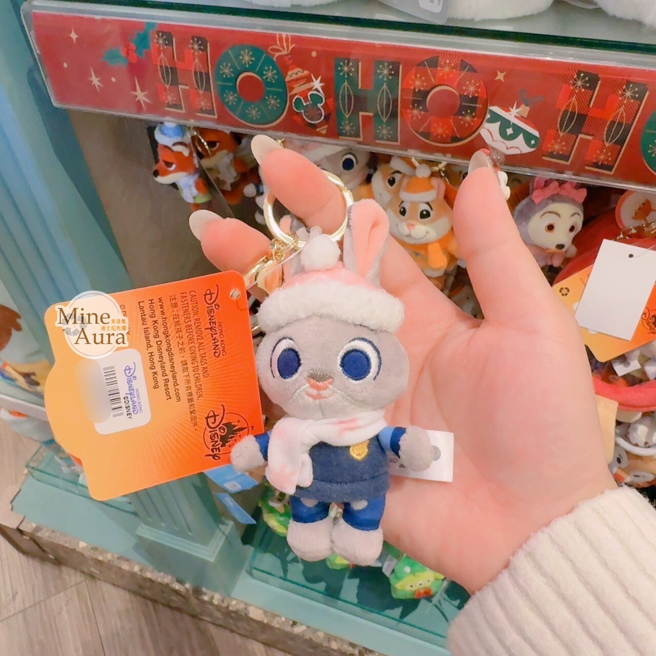 聖誕節系列 哈茱蒂 Judy 兔 絨毛 鑰匙圈 吊飾 動物方城市 Zootopia -香港迪士尼樂園
