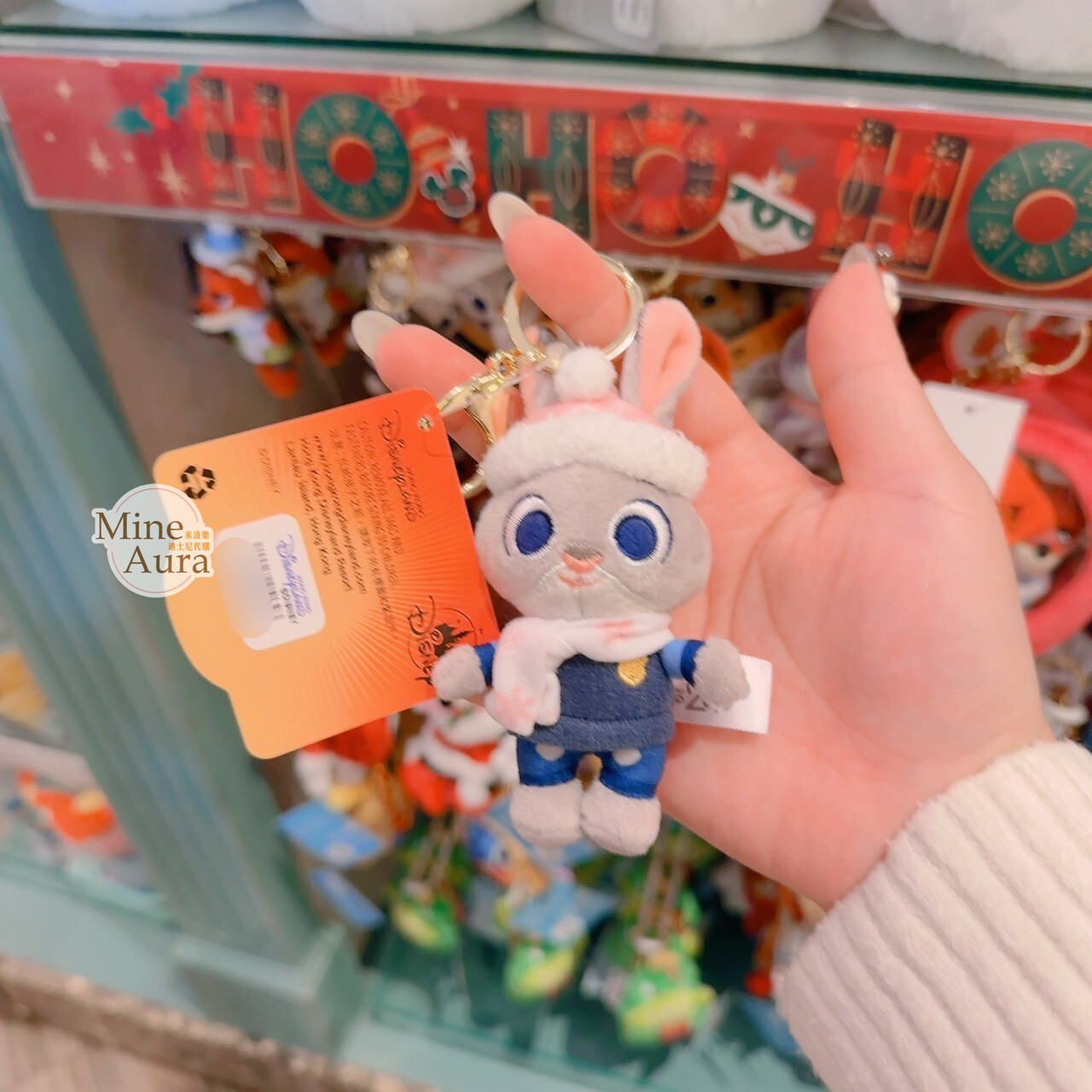 聖誕節系列 哈茱蒂 Judy 兔 絨毛 鑰匙圈 吊飾 動物方城市 Zootopia -香港迪士尼樂園