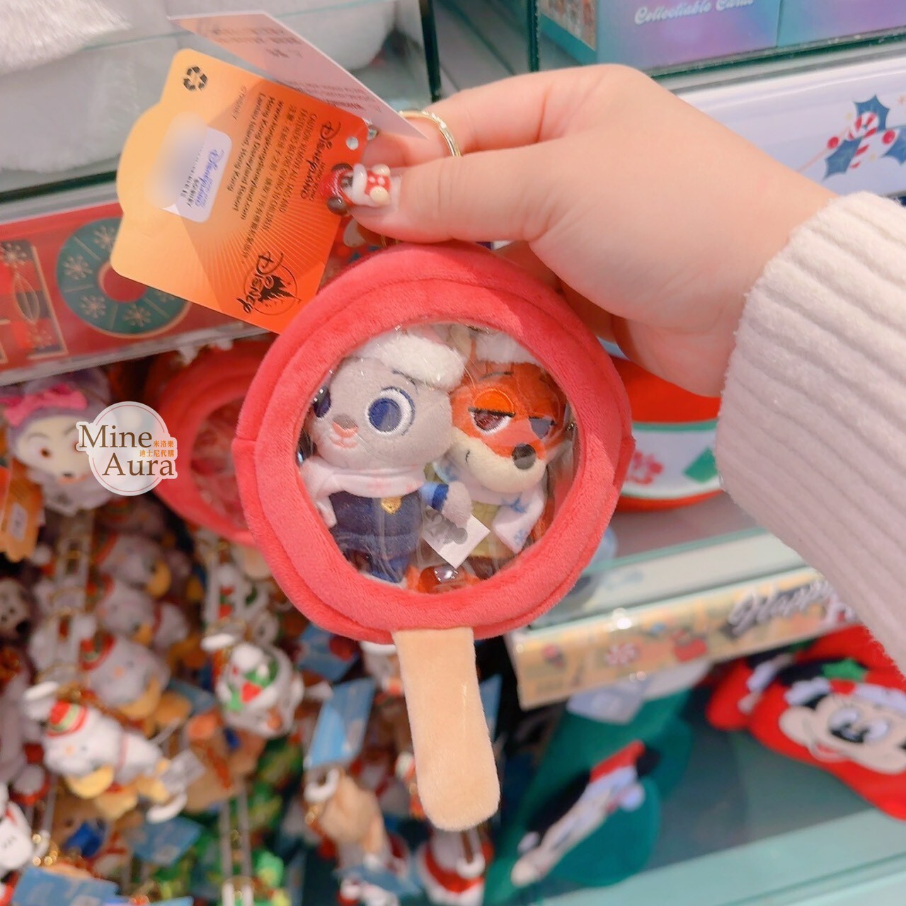 動物方城市 Zootopia 冰棒 造型 展示 透明設計 鑰匙圈 吊飾 -香港迪士尼樂園