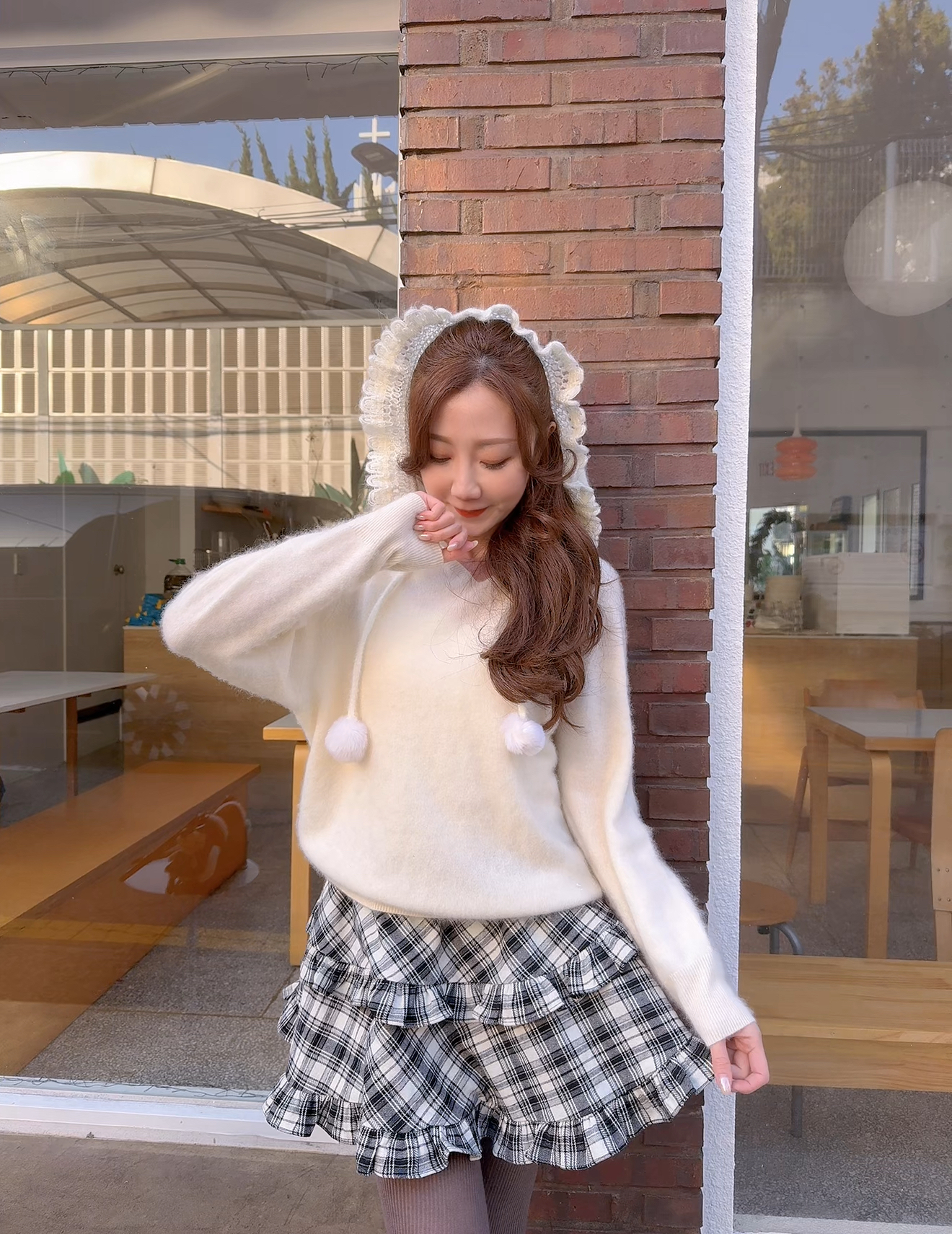 *BJ2 MADE SERIES* THE BLACK PINK RUFFLE FLARE SKIRT KR 1126