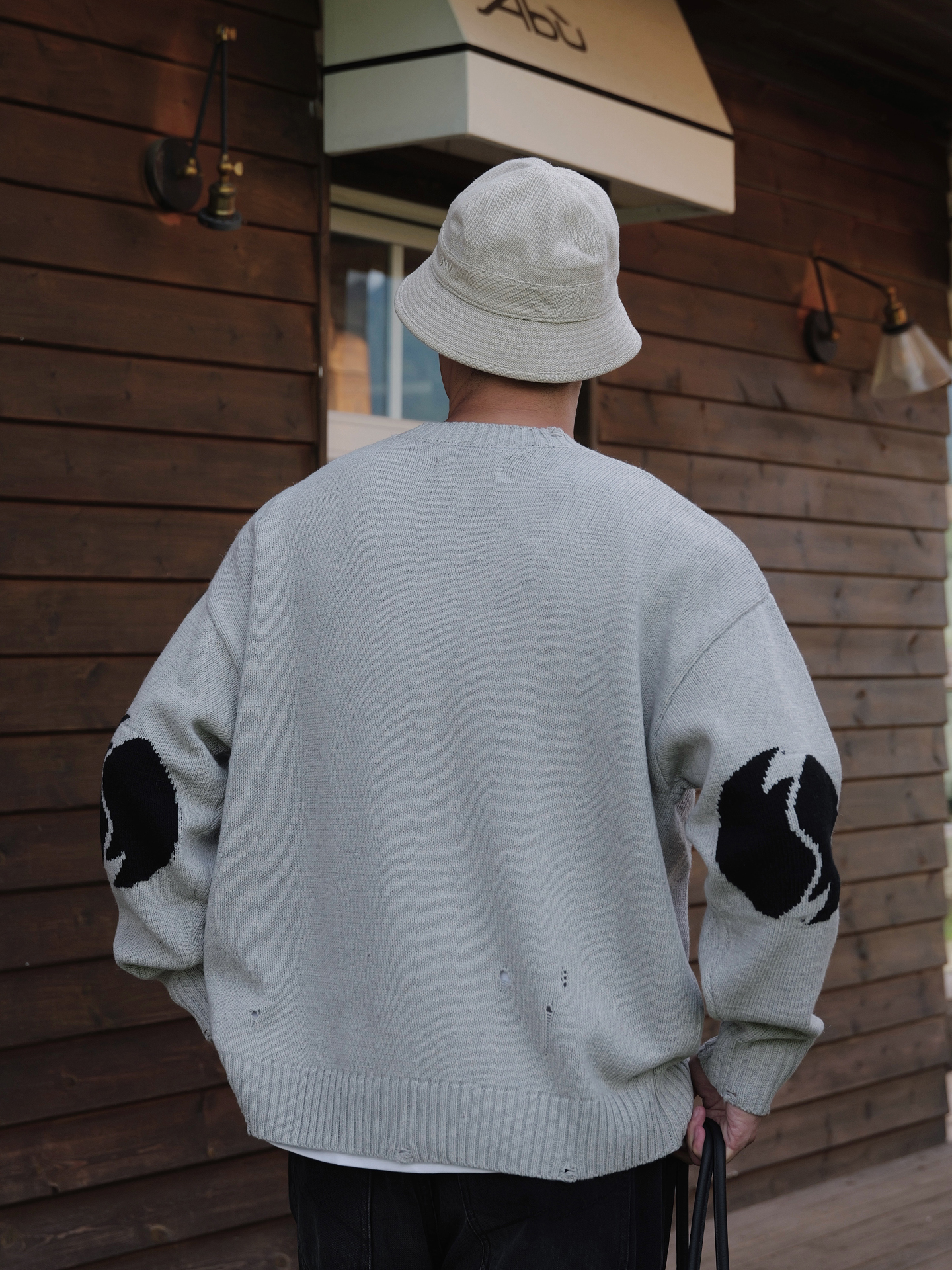 Unbent 25 A/W 羊毛混紡針織太極毛衣