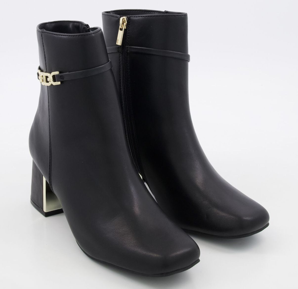 英國代購 (獨立訂單)-JONES NEW YORK Black Block Heel Ankle Boots🎄🎄香港現貨🎄🎄