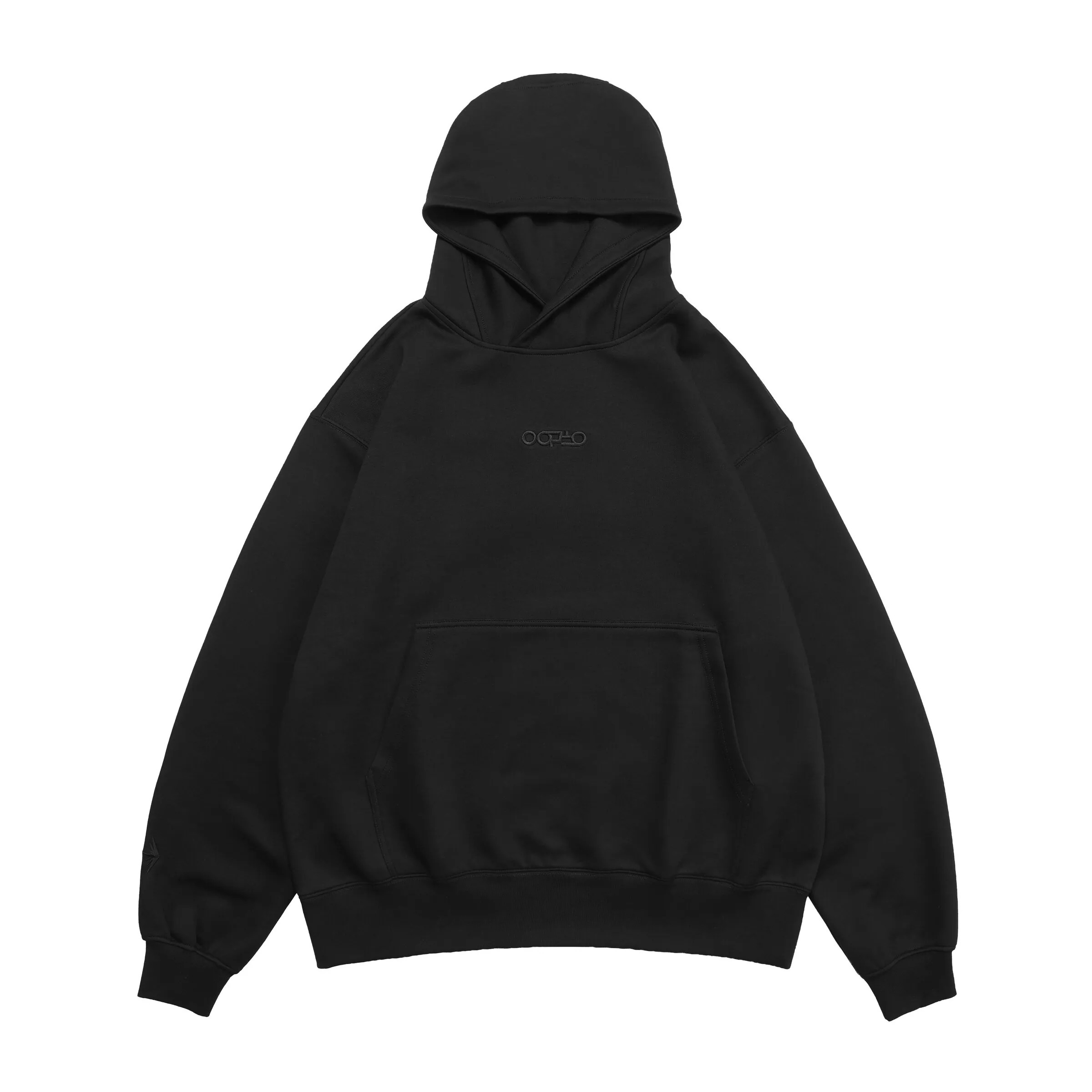 2025AW oqLiq Synergy Hoodie 幾何波形 刺繡 字體 帽T 現貨 25AT10