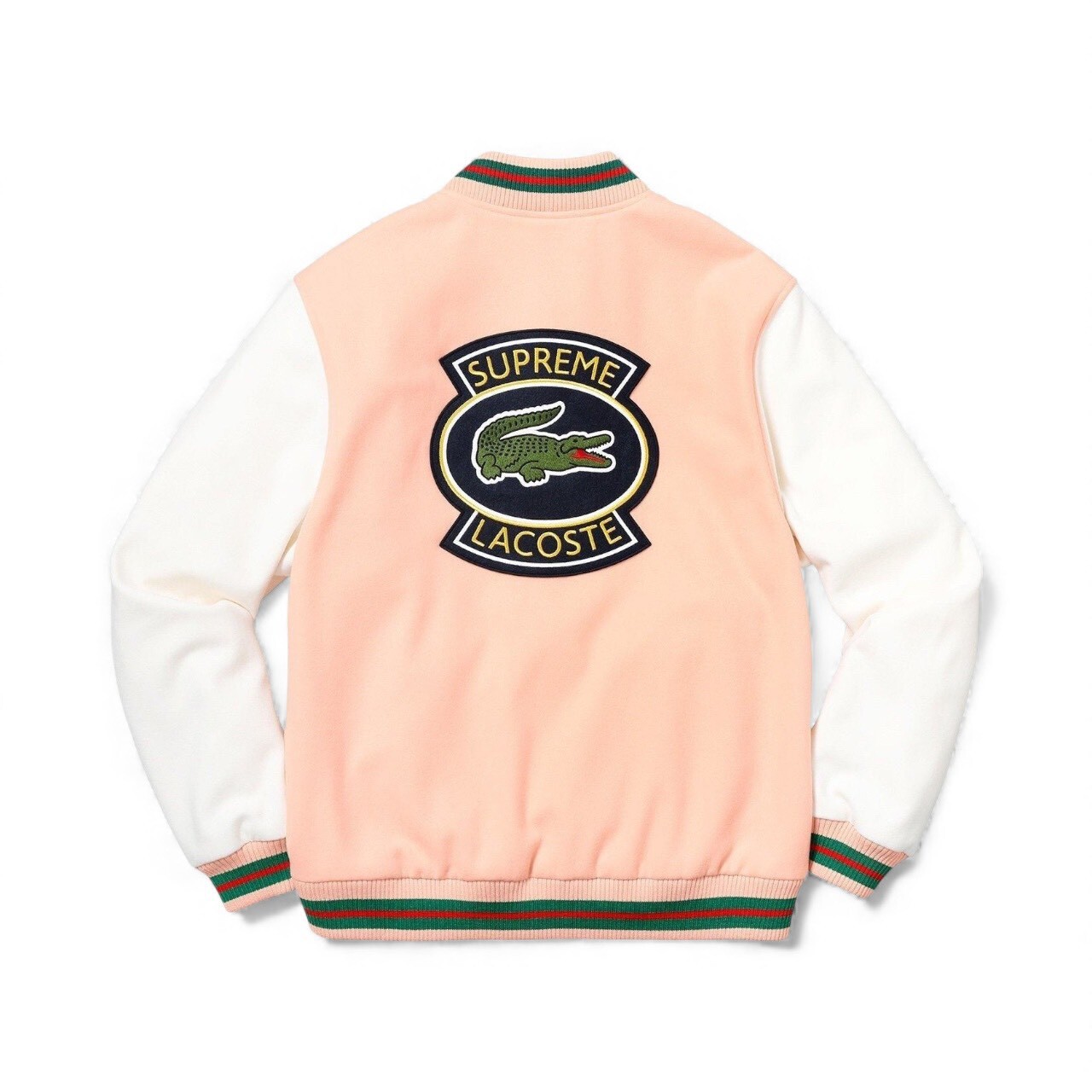 SUPREME 18SS LACOSTE WOOL VARSITY JACKET SIZE S