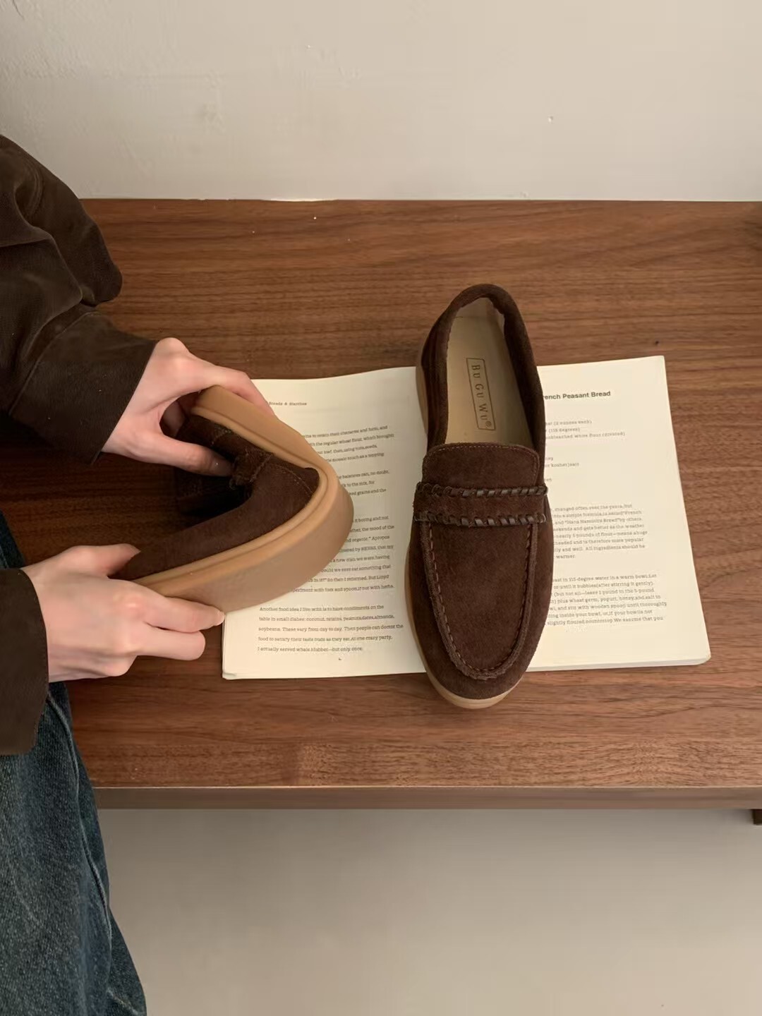 手工編織真皮樂福鞋(35-40)