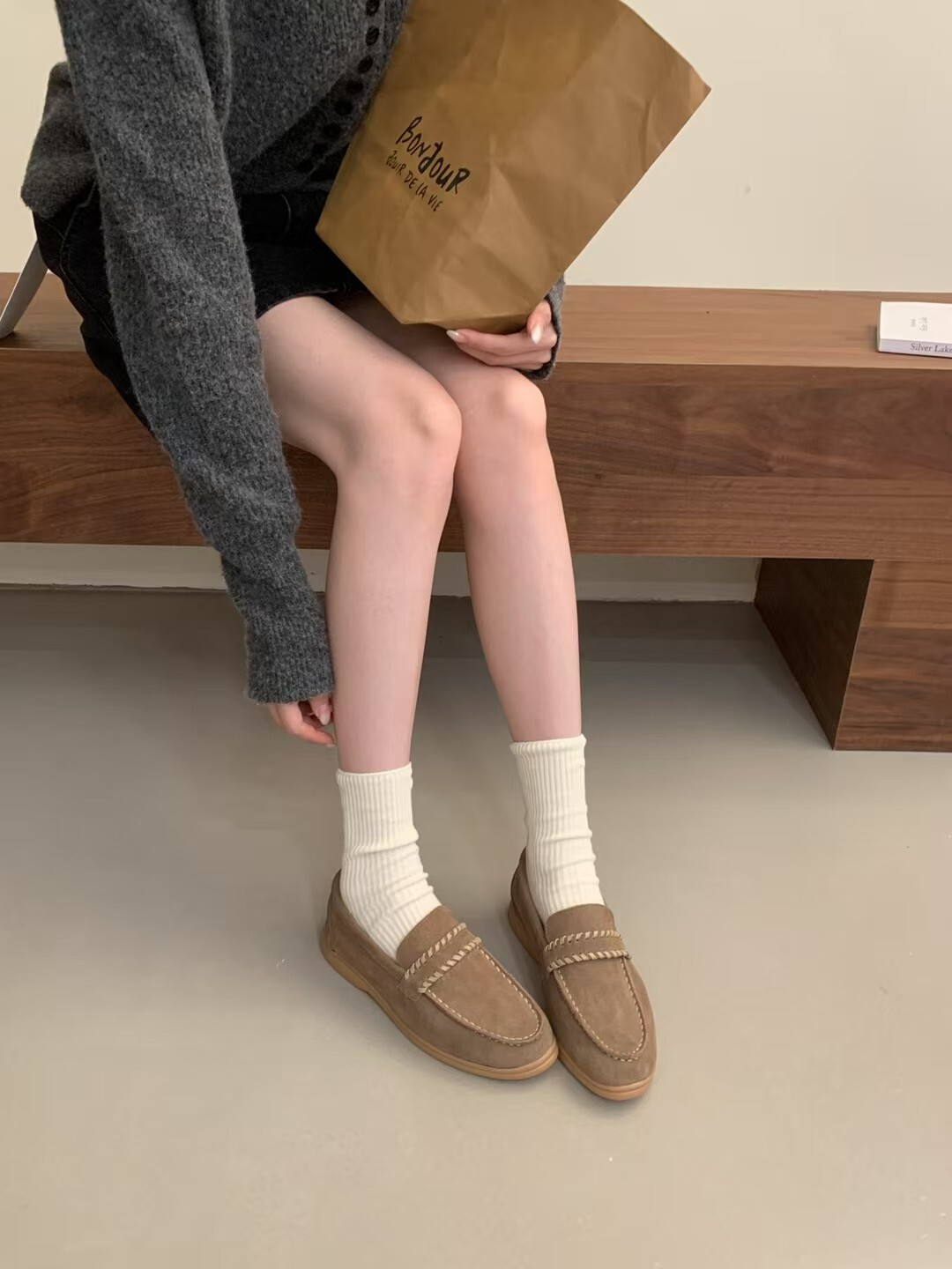 手工編織真皮樂福鞋(35-40)