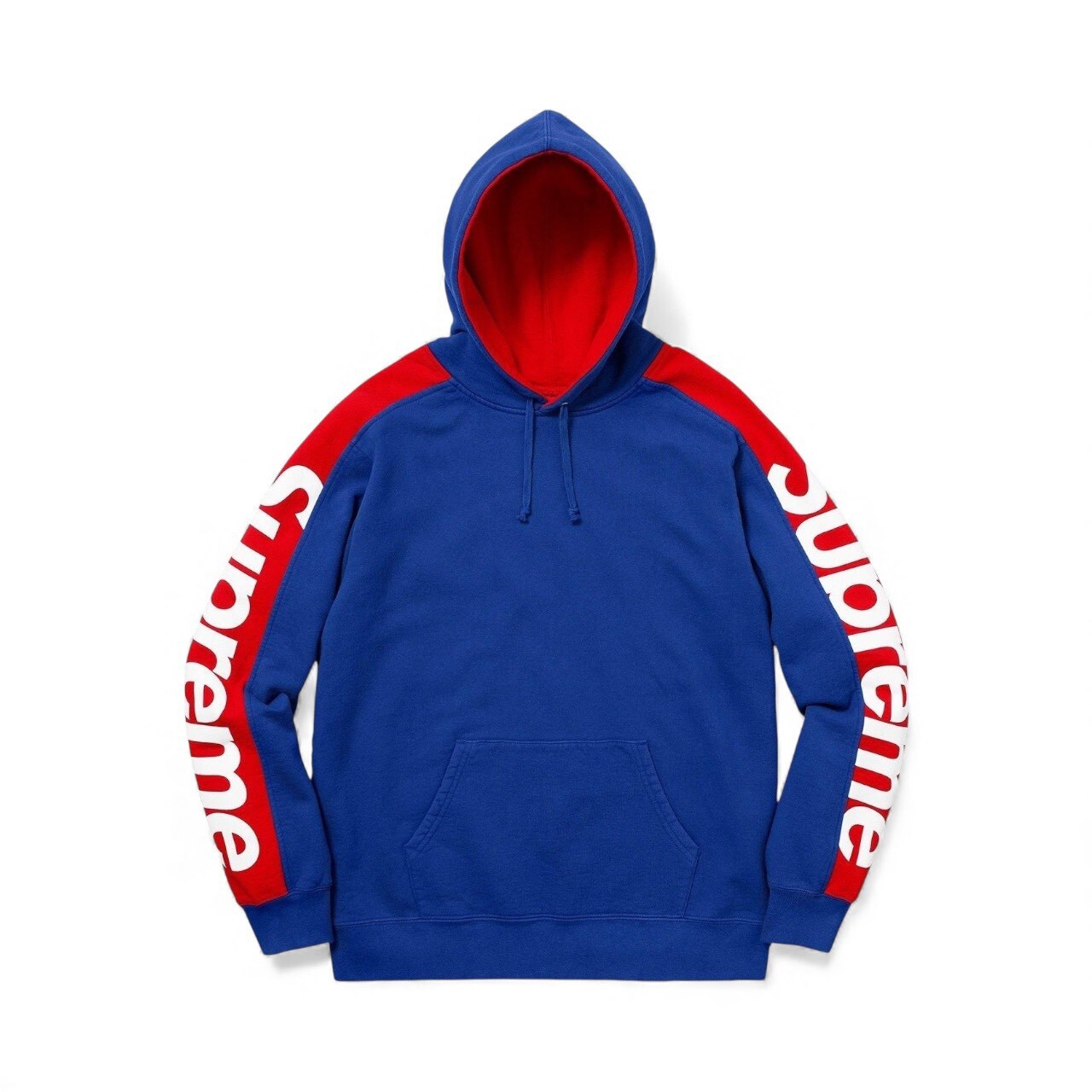 SUPREME SIDE LINE HOODED SWEATSHIRT BLUE / GREEN FULL SIZE
