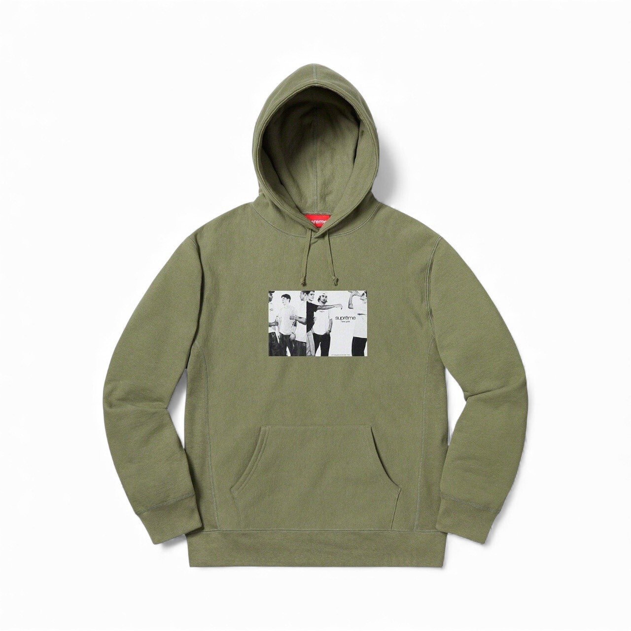 SUPREME 19SS CLASSIC AD HOODED SWEATSHIRT SIZE XL