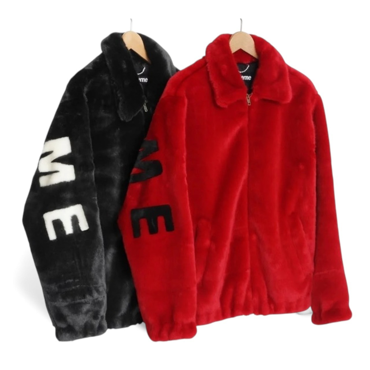 SUPREME 17SS FAUX FUR BOMBER JACKET SIZE L
