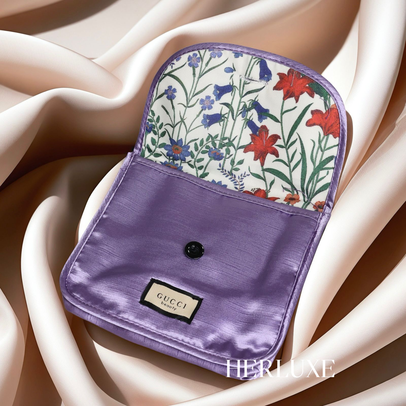 Gucci 紫色化妝袋