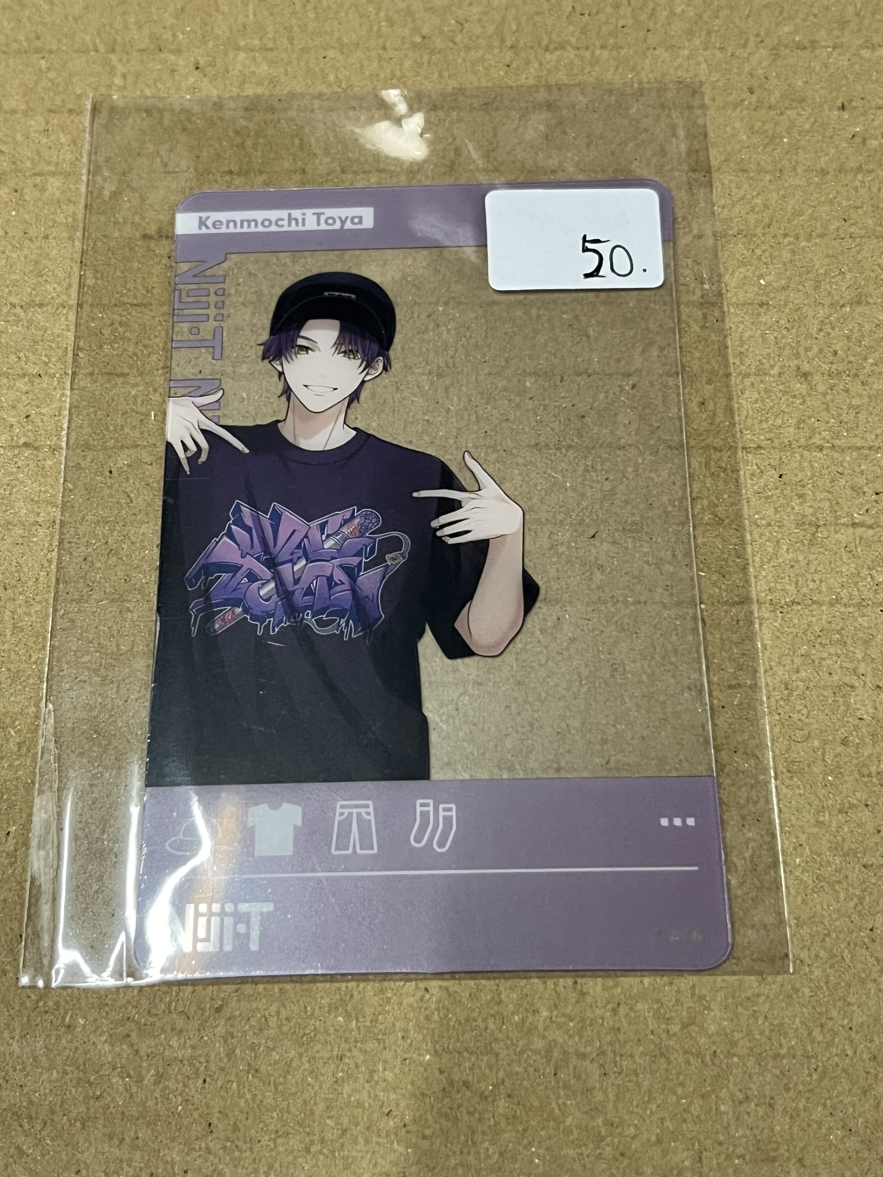 彩虹社 刀也 膠卡#344