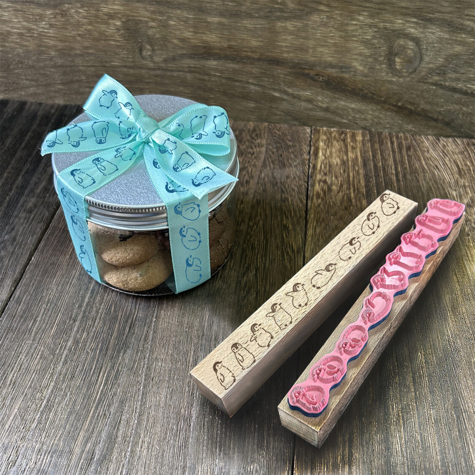 企鵝 長型 木製印章｜日本 ARTE