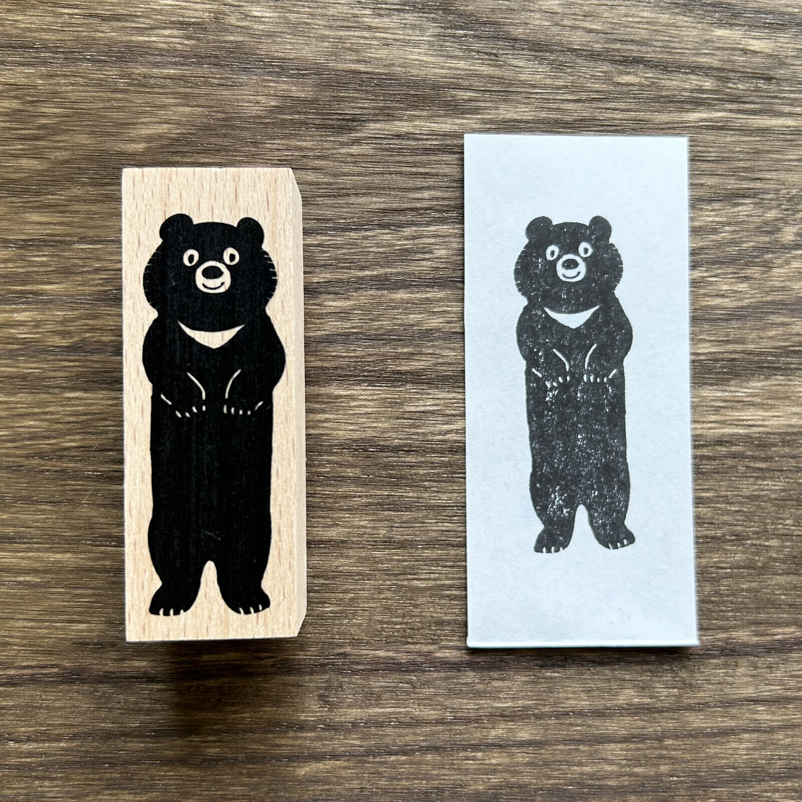 黑熊 木製印章｜日本 ARTE