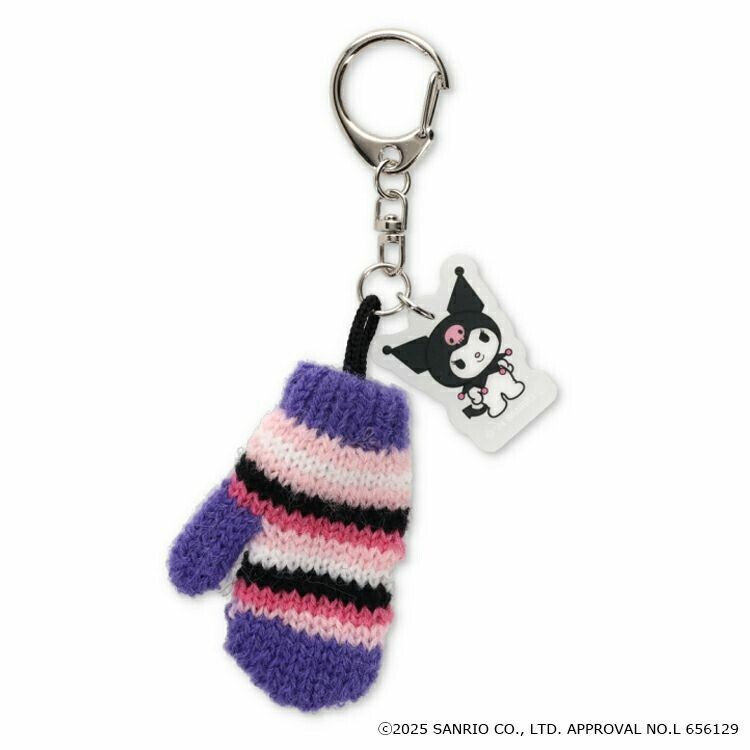 Hello Kitty 庫洛米 冬季限定 迷你針織毛帽手套 吊飾 ｜日本三麗鷗