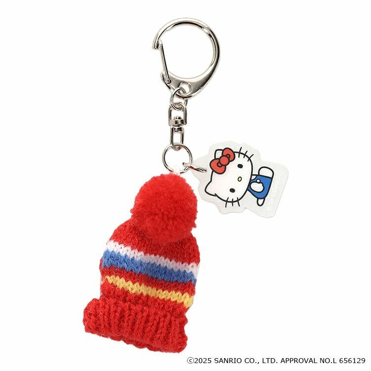 Hello Kitty 庫洛米冬季限定迷你針織毛帽手套吊飾｜日本三麗鷗
