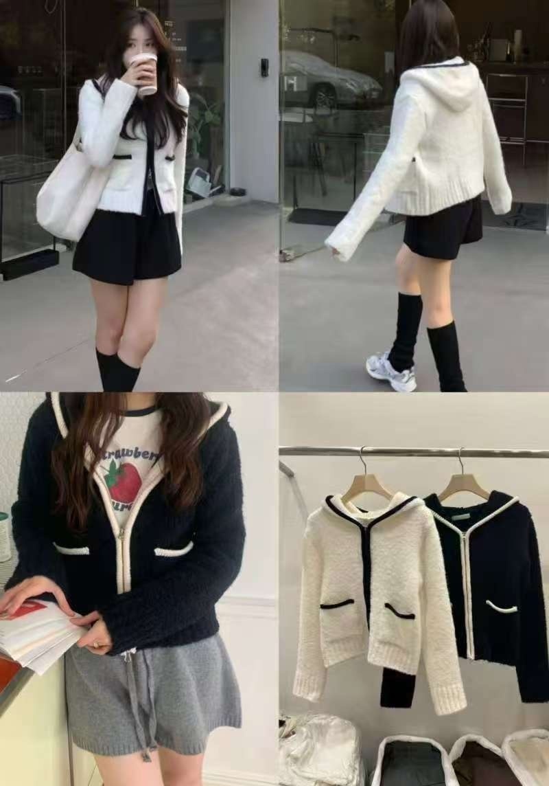 Sample Sale ~ 羊毛🦙暖笠笠重磅拼色外套