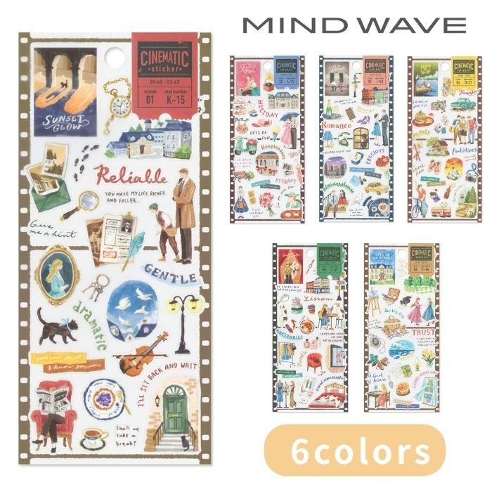 CINEMATIC 電影主題貼紙 手帳貼紙｜日本Mind Wave