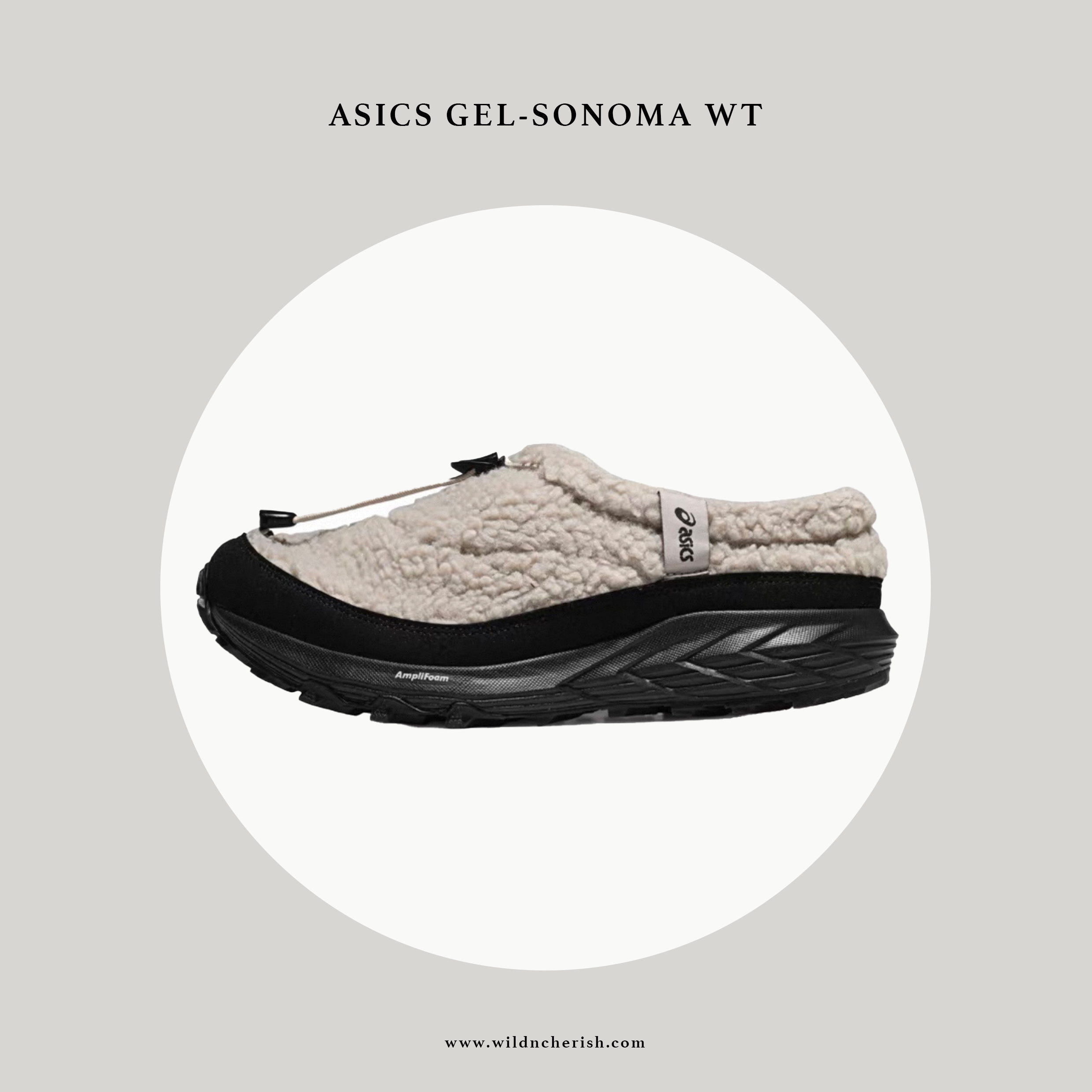 預訂 | Asics Gel-Sonoma WT 毛毛款 灰黑色