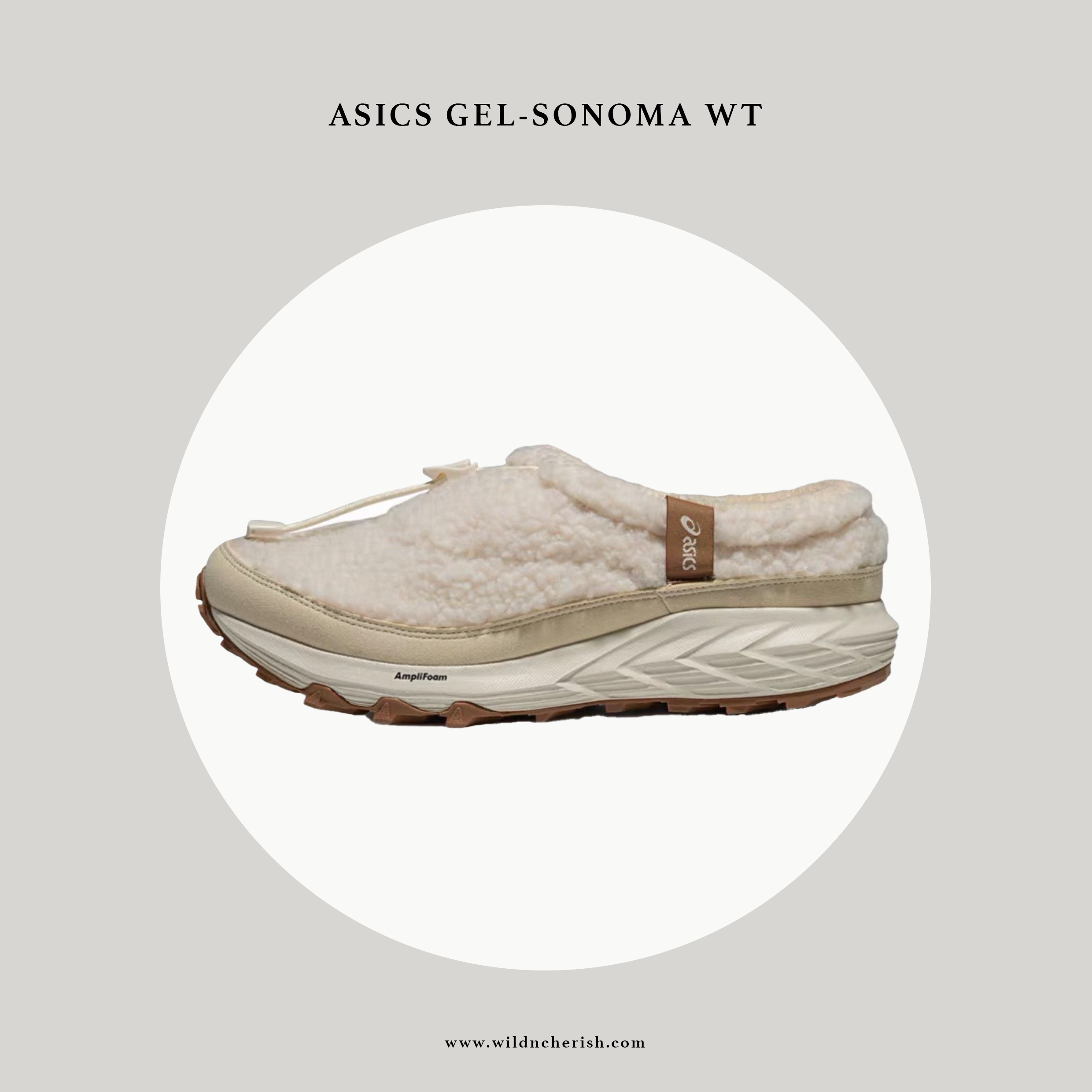 預訂 | Asics Gel-Sonoma WT 毛毛款 米白色