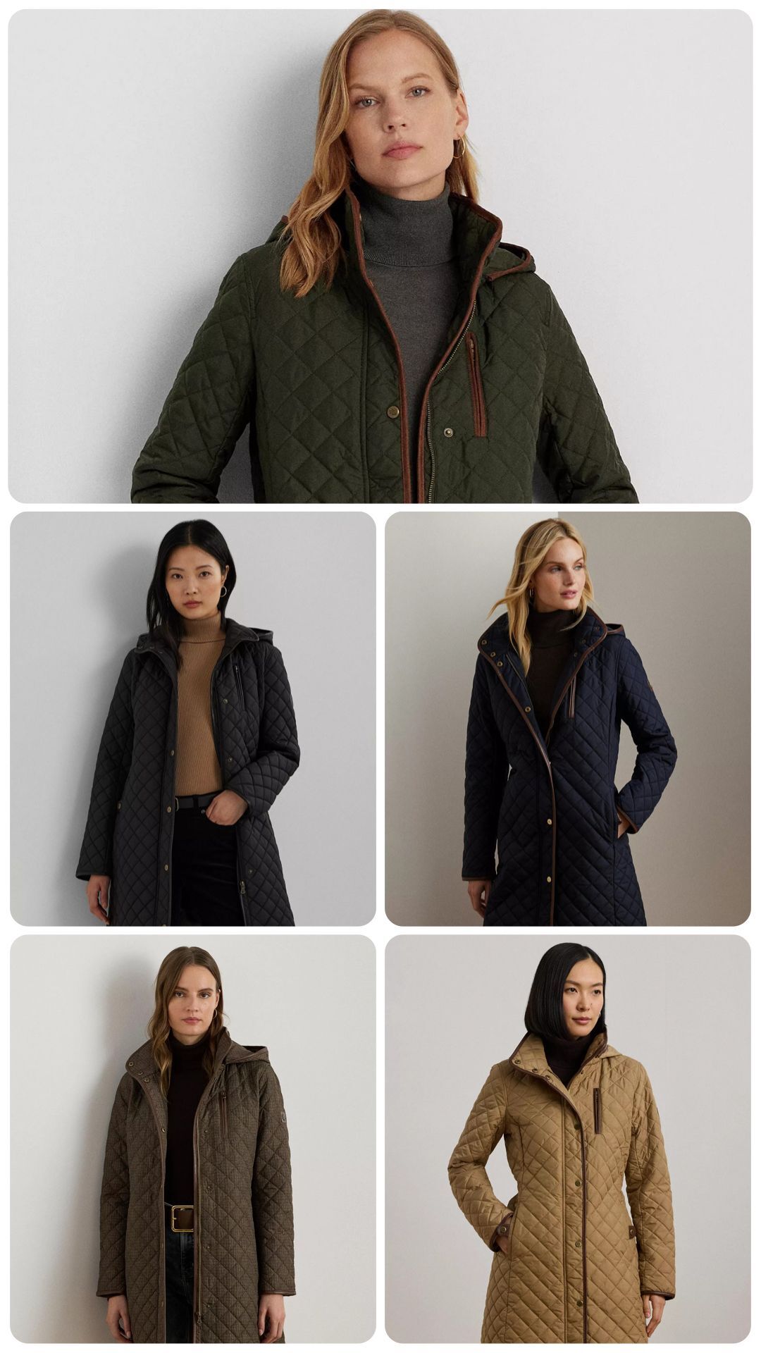 【預購】Q120209 Lauren Ralph Lauren 女士連帽絎縫外套